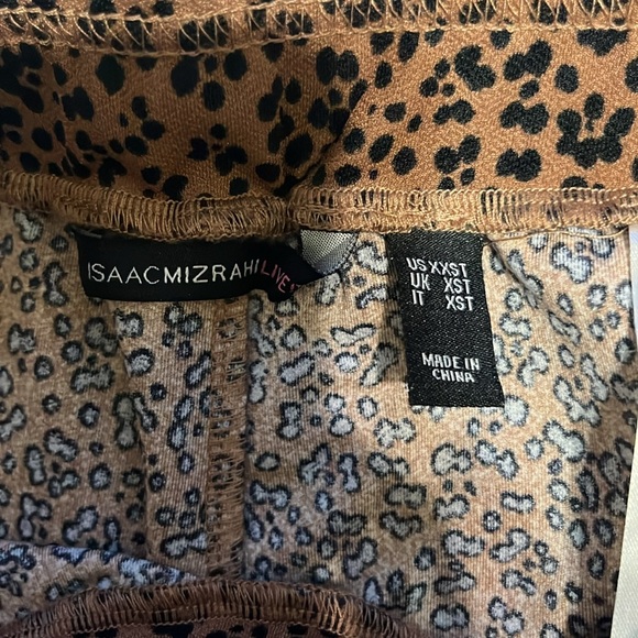 Animal leopard cheetah print stretchy business pants with front pockets - Picture 5 of 7